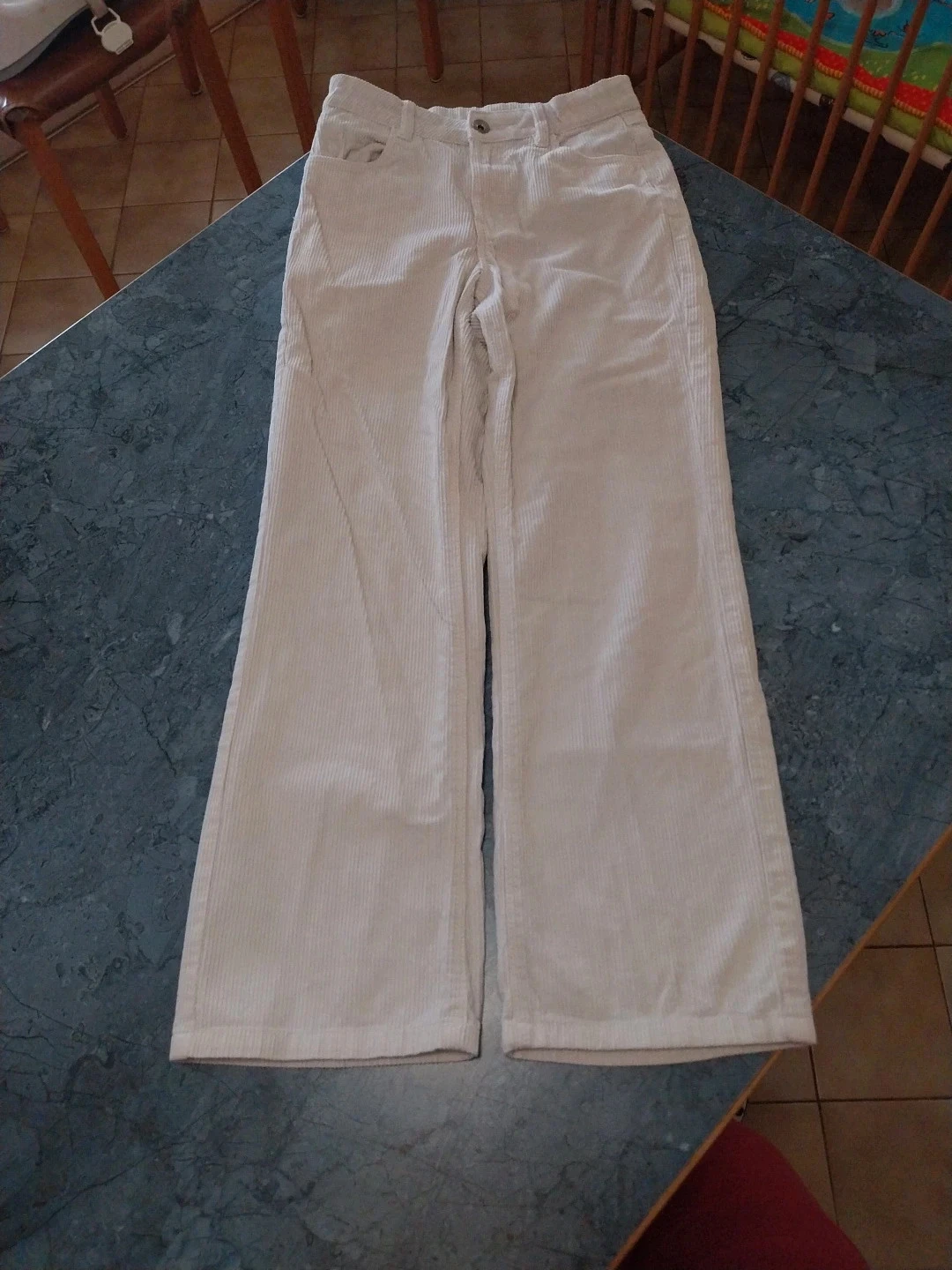 Pantalon large côtelé T.12 ans